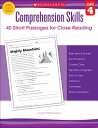 Comprehension Skills: 40 Short Passages for Close Reading: Grade 4 COMPREHENSION SKILLS 40 SHORT 