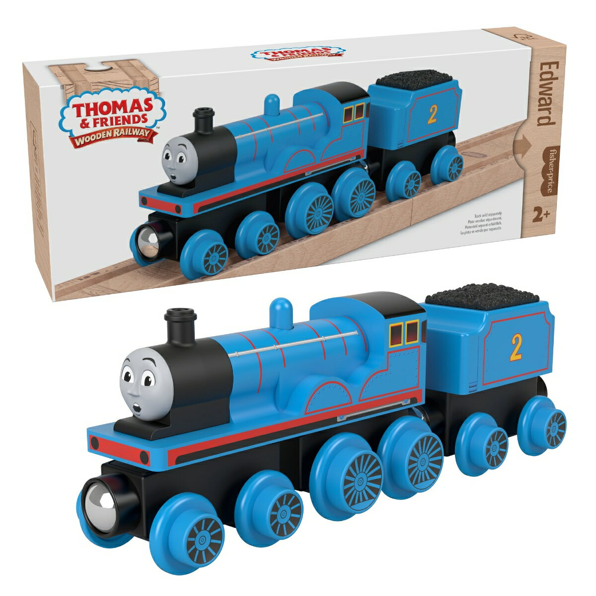 きかんしゃトーマス 木製レールシリーズ(Thomas) エドワード 【車両電車】【2才〜】 HBJ99