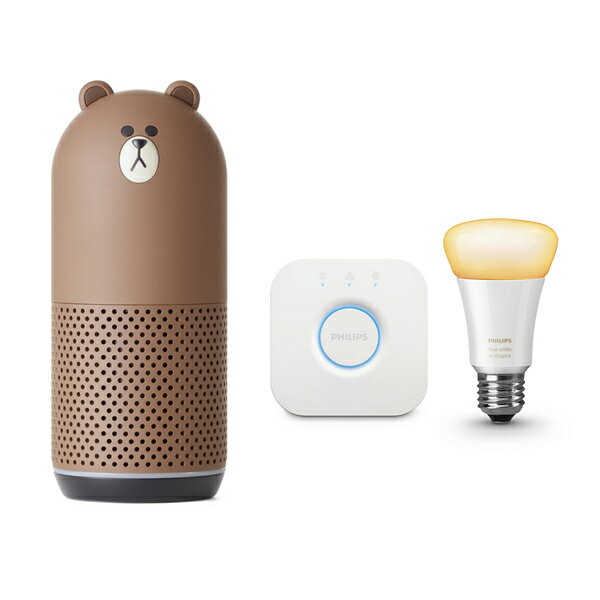 Clova Friends BROWN �� Philips Hue �֥�å� �� �ۥ磻�ȥ���ǡ������ ���󥰥���� 