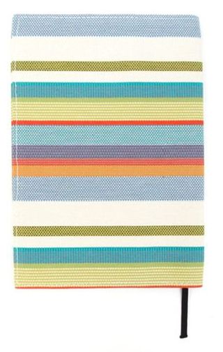 四六版 ストライプ 国産帆布ブックカバー LT