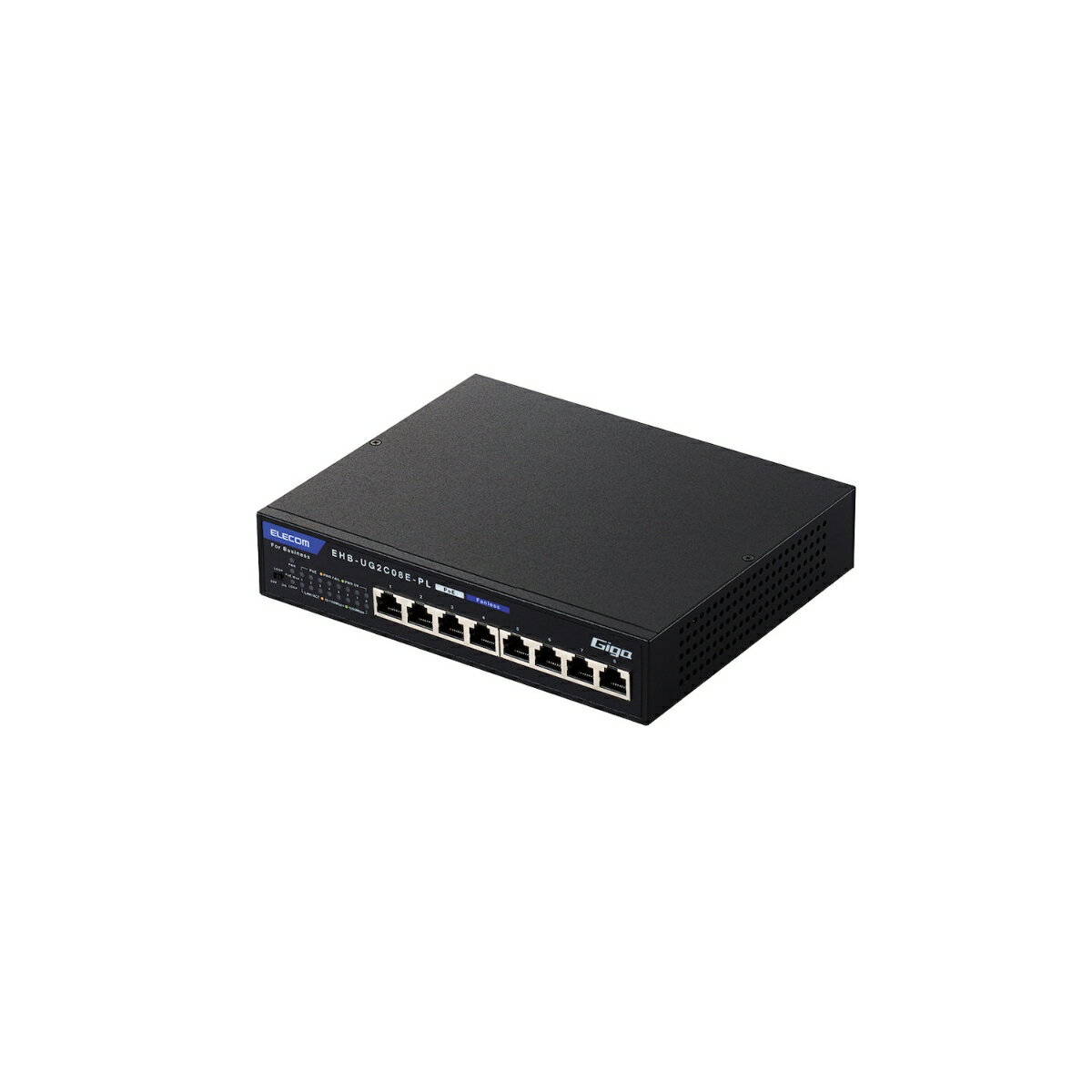 法人用ノン・インテリジェントスイッチングハブ/Gigabit対応/PoE/8ポート/ACアダプタモデル/小型筐体/3年保証