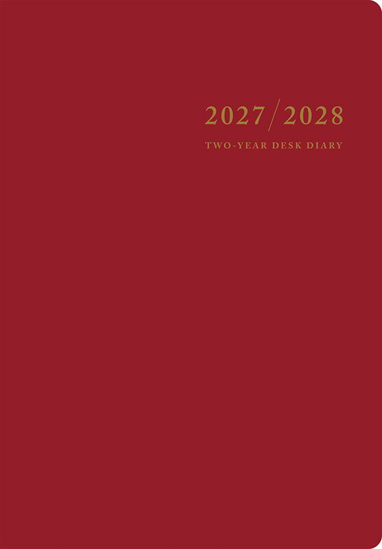 2027年　手帳　1月始まり　No.57　2年卓上日誌　　[ワイン]高橋書店　A5判 （連用ダイアリー）