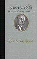 America's 32nd president, Franklin Delano Roosevelt was elected to the country's top office four times, making him the only president to serve more than two terms. FDR led the country through the Great Depression and World War II and oversaw enormous changes in domestic policy, from the New Deal to Social Security to financial regulation, and in foreign affairs, where he was instrumental in the creation of the United Nations. Gathered here are more than 100 of his inspiring quotations, not least of which is "We have nothing to fear but fear itself.