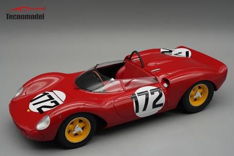 テクノモデル 1/18 フェラーリ 206 Dino SP Course de cote Ollon Villars 1965 優勝車 #172 cote SEFAC car L. Scarfiotti 【TM18-234D】 (ミニカー)