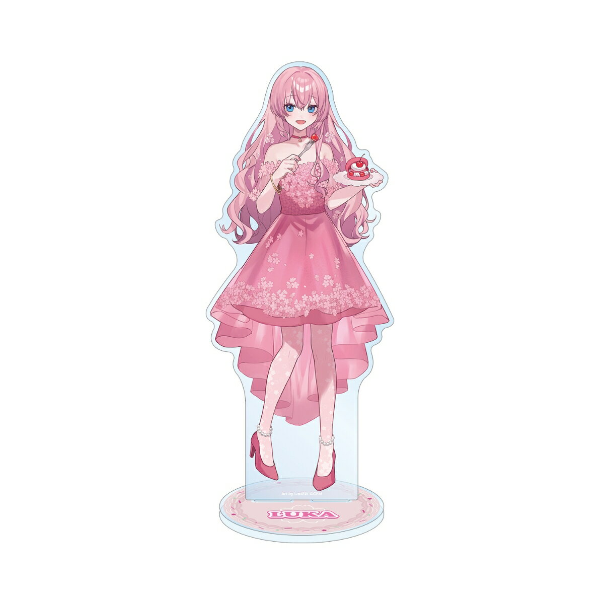 【グッズ】桜ミク 描き下ろし 巡音ルカ 桜パーティーver. Art by しゅがお 特大アクリルスタンド