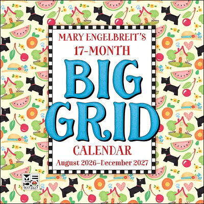Mary Engelbreit's 2026-2027 17-Month Big Grid Wall Planner Calendar MARY ENGELBREITS 2026-2027 17- 