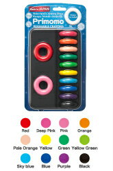 プリモモくれよん　リング12色ブリスター