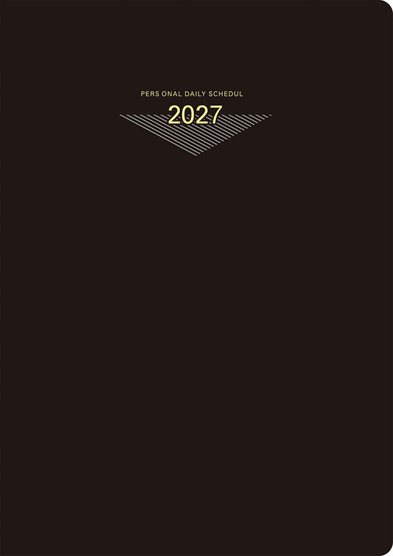 2027年 手帳 1月始まり No.62 ウィークメモ付きダイアリー [黒]高橋書店 A5判 デイリー