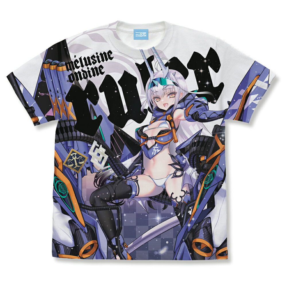 Fate/Grand Orderルーラー/メリュジーヌ・オンディーヌ フルグラフィックTシャツ/WHITE-L