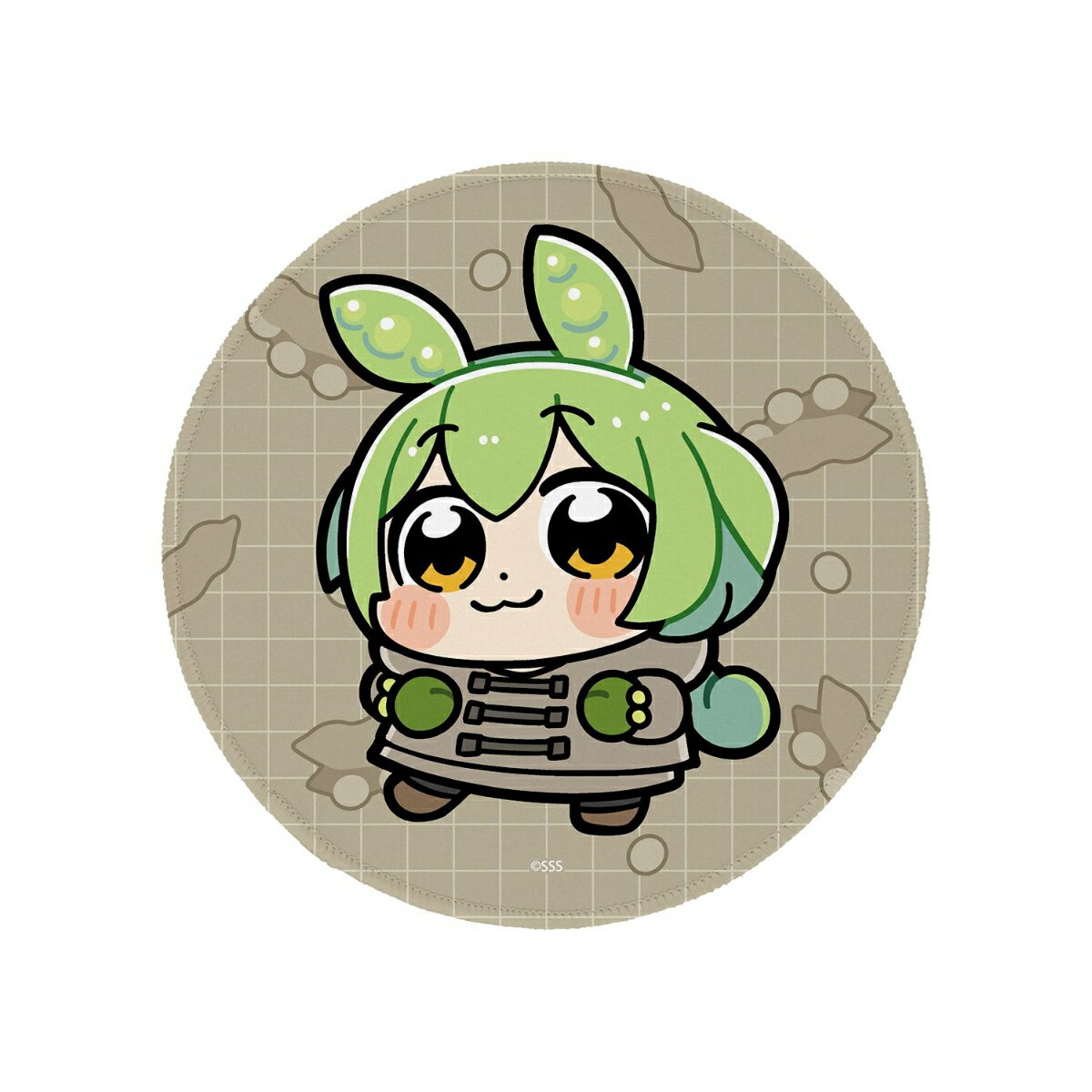 ずんだもん大川ぶくぶさんイラスト 冬服ずんだもん スクールver. マウスパッド