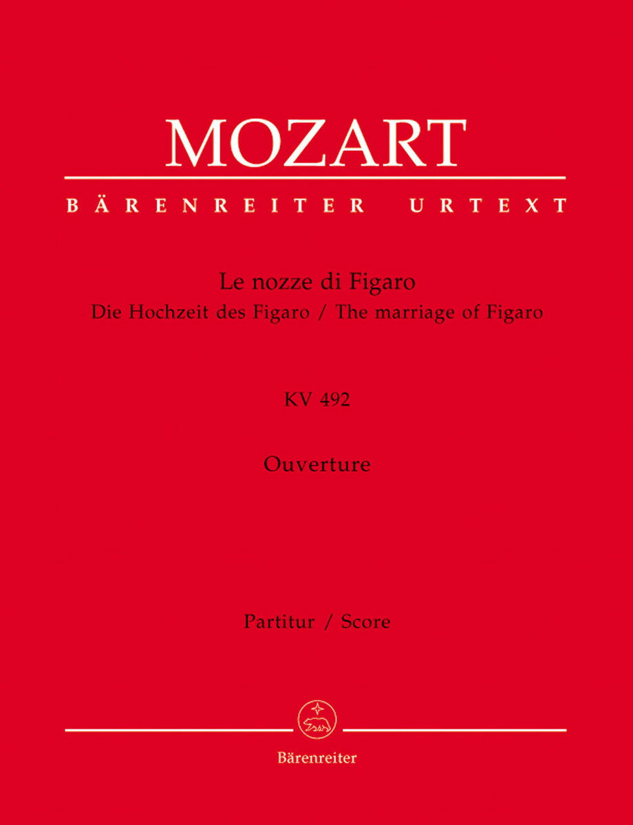 【輸入楽譜】モーツァルト, Wolfgang Amadeus: オペラ「フィガロの結婚」 KV 492: 序曲/原典版/Finscher編: 指揮者用大型スコア