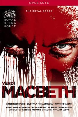 英国ロイヤル・オペラ2011
ヴェルディ：歌劇『マクベス』
キーンリーサイドとパッパーノの強力コンビによる待望の『マクベス』

1865年改訂版によるヴェルディの『マクベス』。ロイヤル・オペラ・ハウスでは、2006年以来の再演となったこのプロダクションでは、演出家フィリダ・ロイドの洞察力にすぐれた、重厚なドラマが展開されます。
　タイトル・ロールには、抜きん出た演技力と知性的な役作りでイギリスのみならず、現在世界で最も人気を集めるバリトン、サイモン・キーンリーサイドが、イギリス初お披露目となるこの役を演じ、大絶賛を浴びています。「気弱な」マクベスを演じきったキーンリーサイドに負けず劣らず注目を集めたのが、2011年3月に代役として『アイーダ』に登場し、鮮烈なロイヤル・オペラ・デビューを飾ったキエフ出身のソプラノ、リュドミラ・モナスティルスカでした。序盤からそのドラマティックな表現と強靭な声で聴く者を驚かせ、オペラ全体を通じても幅の広い表現力を見せて、早くもロイヤル・オペラの聴衆から絶対的な信頼を勝ち取りました。今後、大注目の大型新人の登場です。
　そんな強力歌手陣を卓越した手腕でまとめ上げたのはロイヤル・オペラの音楽監督アントニオ・パッパーノ。オーケストラから生気溢れる響きを引き出して、目の覚めるような『マクベス』を作り上げています。(輸入元情報)

【収録情報】
・ヴェルディ：歌劇『マクベス』全曲

　マクベス：サイモン・キーンリーサイド
　バンクォー：ライモンド・アチェト
　マクベス夫人：リュドミラ・モナスティルスカ
　マクダフ：ディミトリ・ピッタス
　マルコム：スティーヴン・エベル
　従者：ナイジェル・クリフ
　マクベス夫人の侍女：エリザベス・マイスター
　コヴェント・ガーデン王立歌劇場管弦楽団＆合唱団
　アントニオ・パッパーノ（指揮）

　演出：フィリダ・ロイド

　収録時期：2011年6月13日
　収録場所：ロンドン、ロイヤル・オペラ・ハウス（ライヴ）

・特典映像：キャスト・ギャラリー／出演者インタビュー／パッパーノのリハーサル

　収録時間：全プログラム170分
　画面：カラー、16:9
　音声：DDステレオ、DTS5.1chサラウンド
　字幕：英・仏・独・西・伊
　NTSC
　Region All
レーベル : Opus Arte *classic*
色彩 : カラー
画面サイズ : ワイドスクリーン
信号方式 : NTSC
リージョンコード : ALL
組み枚数 : 1
音声 : イタリア語ー2.0ch (stereo) リニア PCM,イタリア語ー5.1ch DTS
字幕言語 : イタリア語,スペイン語,ドイツ語,フランス語,英語

Powered by HMV