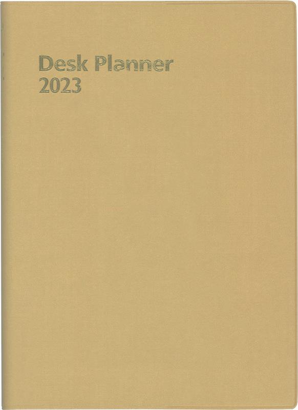 185　デスクプランナー・B6・7日（ゴールド）