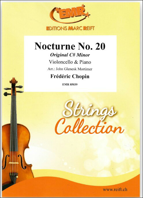 【輸入楽譜】ショパン, Frederic-Francois: ノクターン 第20番(遺作) 嬰ハ短調(レント・コン・グラン・エスプレシオーネ)/モーティマー編
