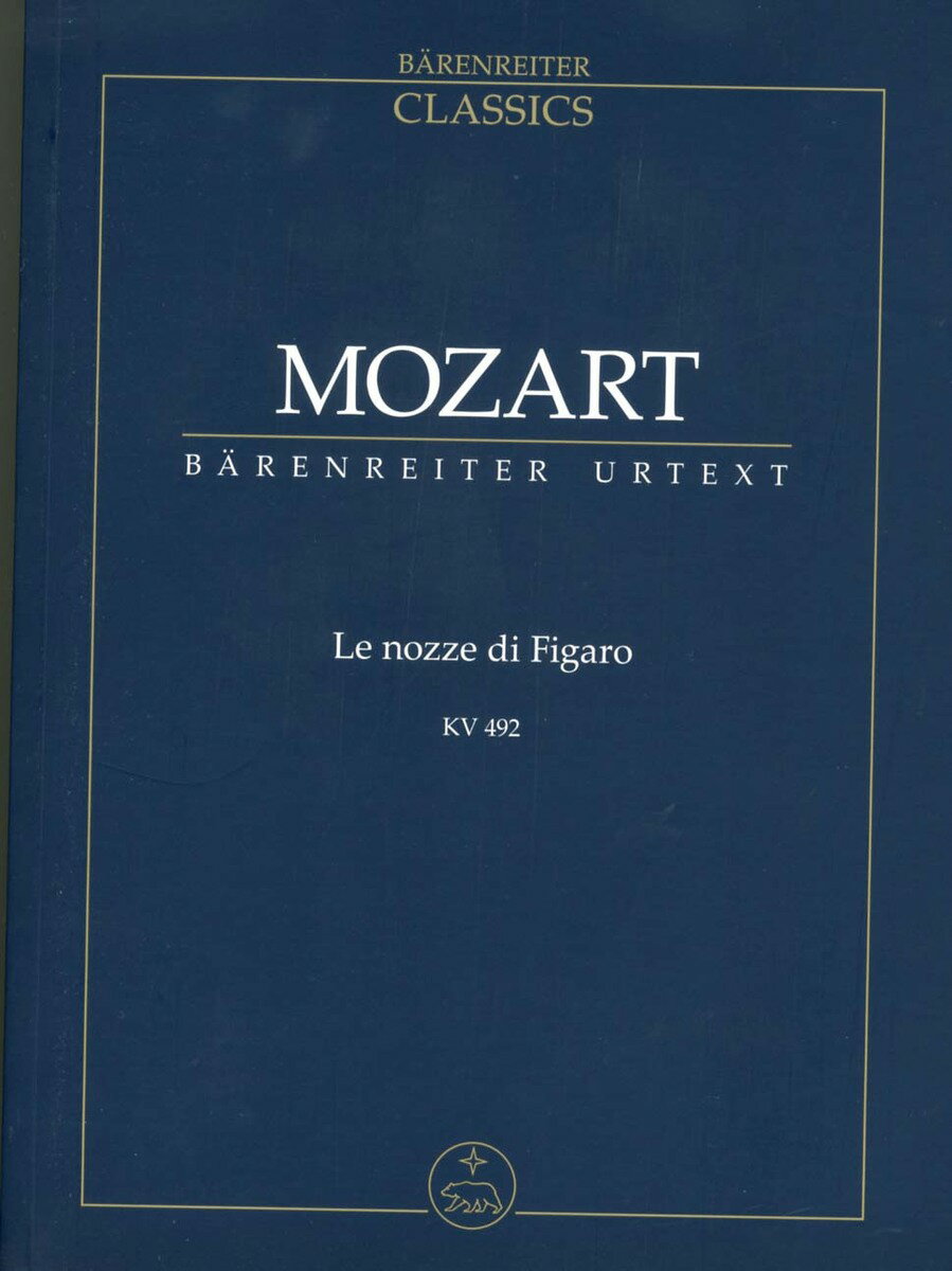 【輸入楽譜】モーツァルト, Wolfgang Amadeus: オペラ「フィガロの結婚」 KV 492/原典版/Finscher編: スタディ・スコア