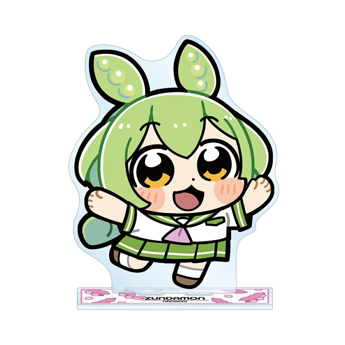 ずんだもん大川ぶくぶさんイラスト 夏セーラー服ずんだもん スクールver. BIGアクリルスタンド