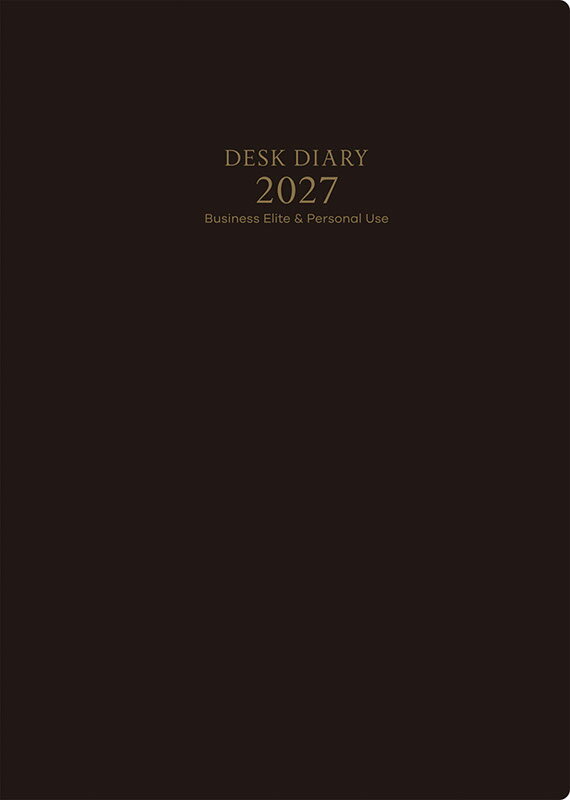 2027年 手帳 1月始まり No.66 デスクダイアリー [黒]高橋書店 B5判 ウィークリー