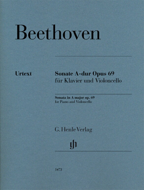 【輸入楽譜】ベートーヴェン, Ludwig van: チェロ・ソナタ 第3番 イ長調 Op.69/原典版/Dufner編/ゲリンガスによるチェロ運指付