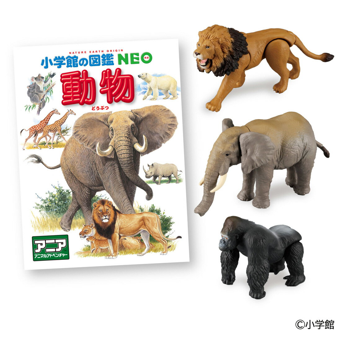 アニア 小学館の図鑑NEO 動物 ミニ図鑑付き