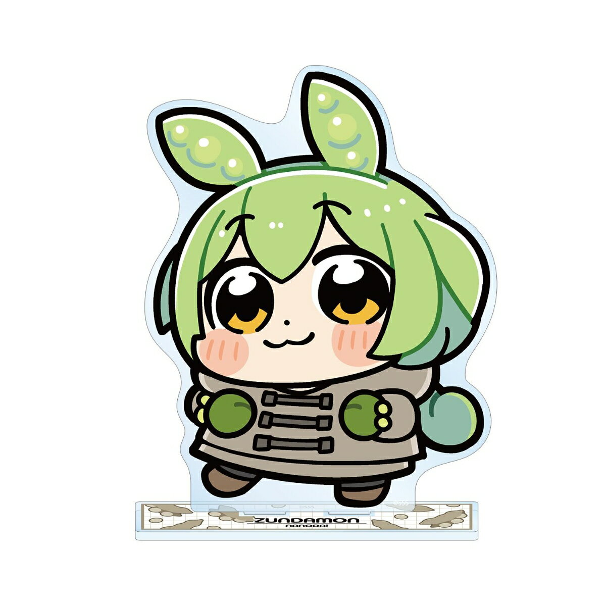 ずんだもん大川ぶくぶさんイラスト 冬服ずんだもん スクールver. BIGアクリルスタンド