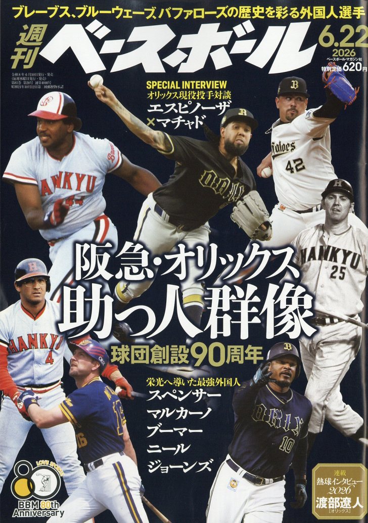 週刊 ベースボール 2026年 6/22号 [雑誌]