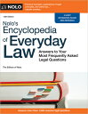 ŷ֥å㤨Nolo's Encyclopedia of Everyday Law: Answers to Your Most Frequently Asked Legal Questions NOLOS ENCY OF EVERYDAY LAW 12/ [ The Editors of Nolo The Editors of Nolo ]פβǤʤ5,702ߤˤʤޤ