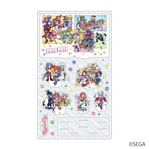 プレミアム アクリルジオラマプレート「ぷよぷよ」01/集合デザイン【グッズ】