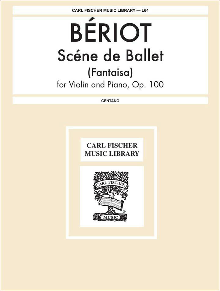 【輸入楽譜】ド・ベリオ, Charles-Auguste: バレエの情景 Op.100