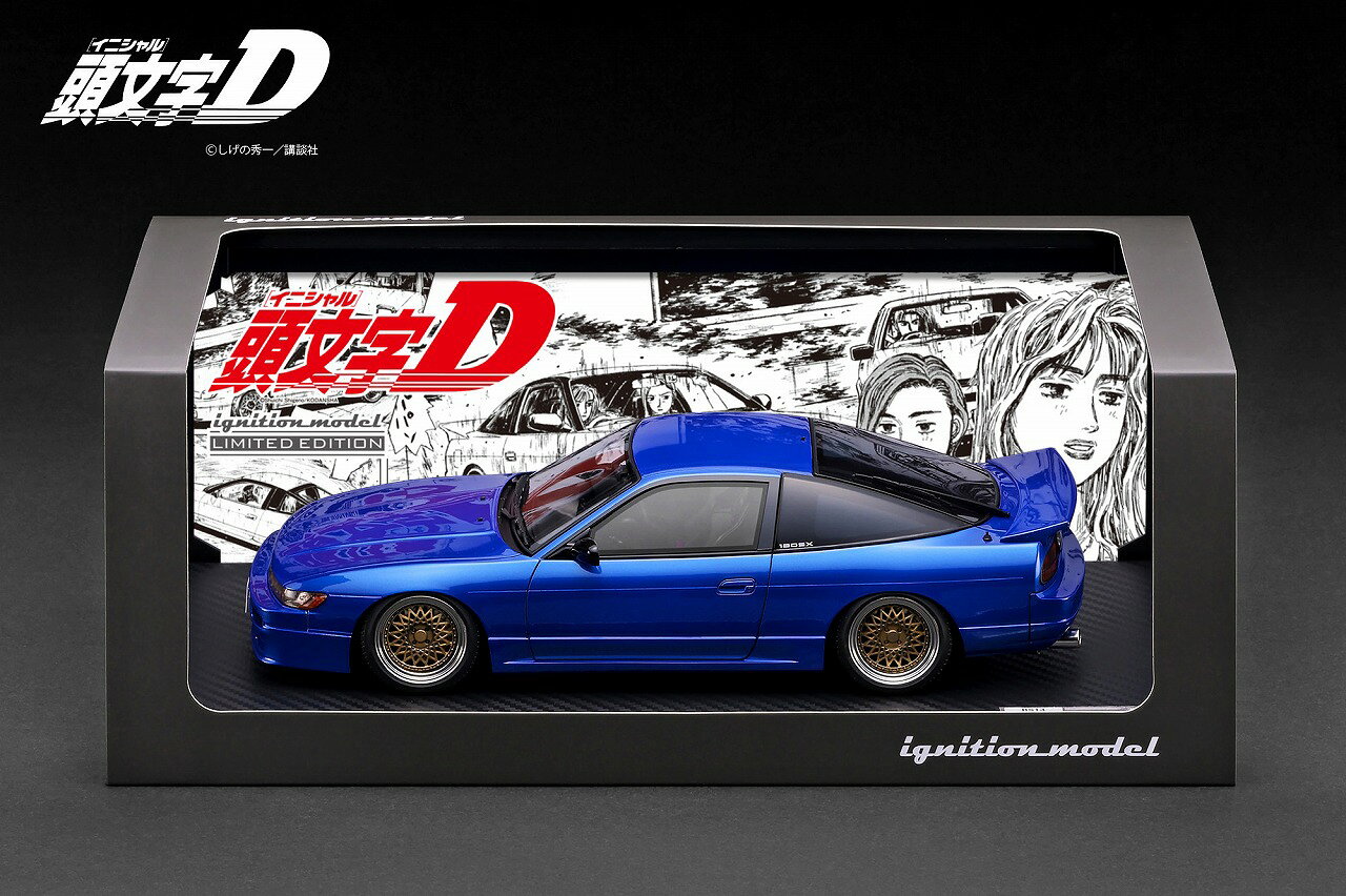 ignition model INITIAL D ignition model Nissan Sileighty Blue (1/18 Scale) 【...