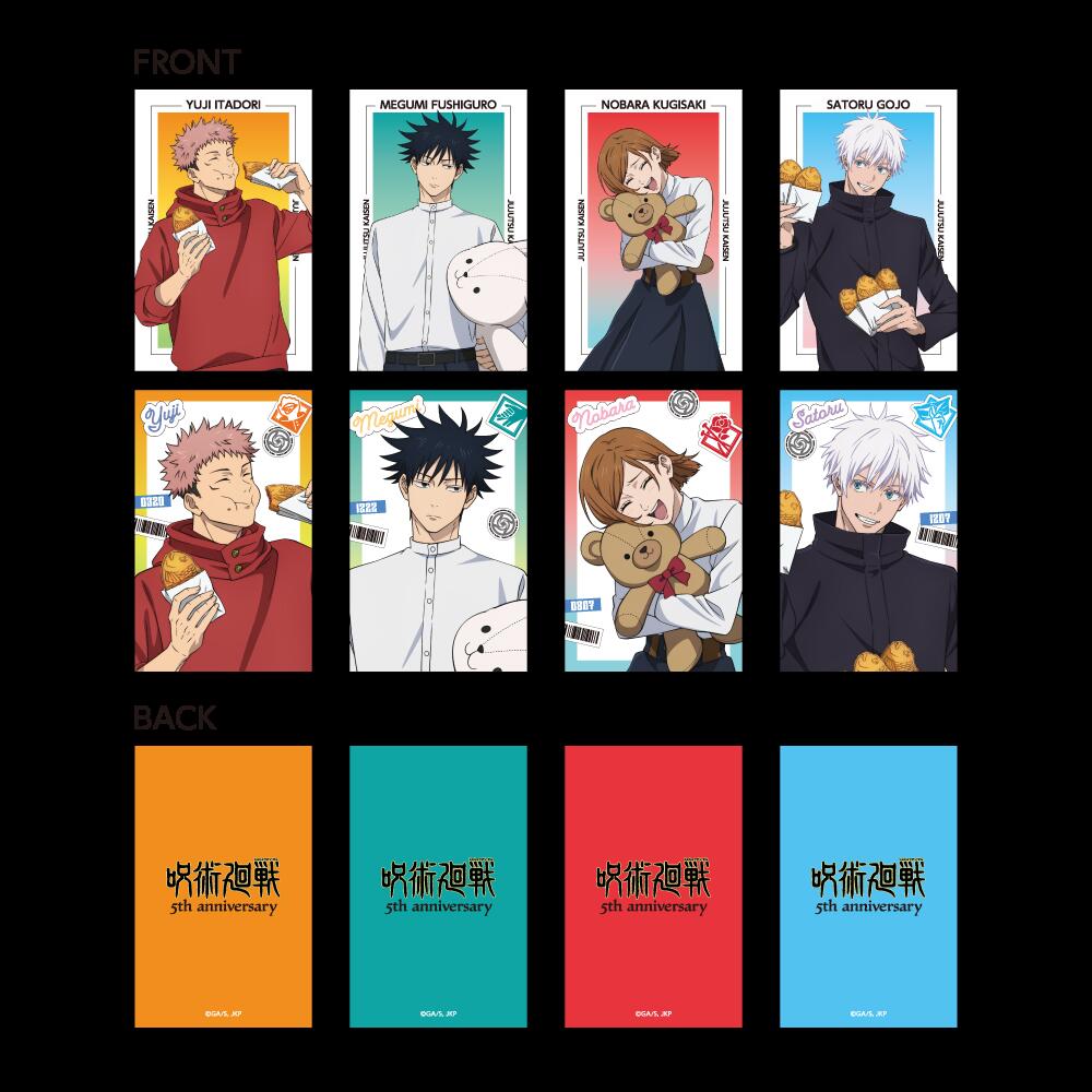 アニメ『呪術廻戦』5 周年 描き下ろしトレーディングホログラムミニフォトカード GiGOコラボ2026ver．