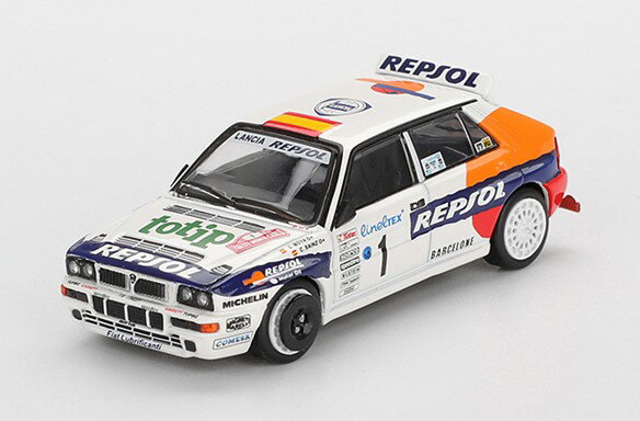 1/64スケールで新旧スポーツカーやレーシングカーを精密にモデル化しているMINI GTの新作として、1993年のモンテカルロラリーにて活躍した「ランチア デルタ HF インテグラーレ エボルツィオーネ」が登場。
実車はエボリューションモデルとして設定され、各部の改良強化とともにボディデザインが変更されたことにより車体剛性が向上。
リアドアパネルと一体化されたブリスターフェンダーが特徴です。

パッケージサイズ: 約 W100 x D45 x H35 (mm) / ブリスタータイプ: 約 W140 x D195 x H50 (mm) 
素材:ダイキャスト

Prototype Sample-Approval Pending　版権元監修中、写真はサンプルのため実際の商品と異なる場合がございます。

末尾に「BL」が付く商品は、ブリスター仕様となっています。

※メーカー都合により大幅な発売延期や発売中止が発生する場合がございます。予めご了承ください。

・ホビー系商品についての諸注意
メーカー都合により発売の大幅な延期が発生する可能性がございます。
予約商品についてはメーカーから順次入荷次第の発送となります。メーカー公表の発売日とは異なる場合がございますのでご了承ください。【対象年齢】：