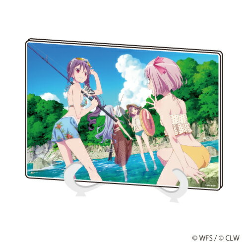 アクリルアートボード(A5サイズ)「ららマジ」01/楓智美&九条紗彩&有栖川翼&結城菜々美(描き下ろし)【グッズ】