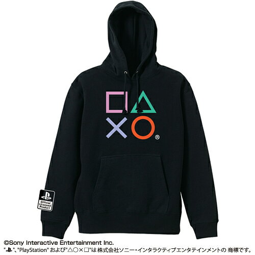 プレイステーション プルオーバーパーカー PlayStation Shapes/BLACK-M