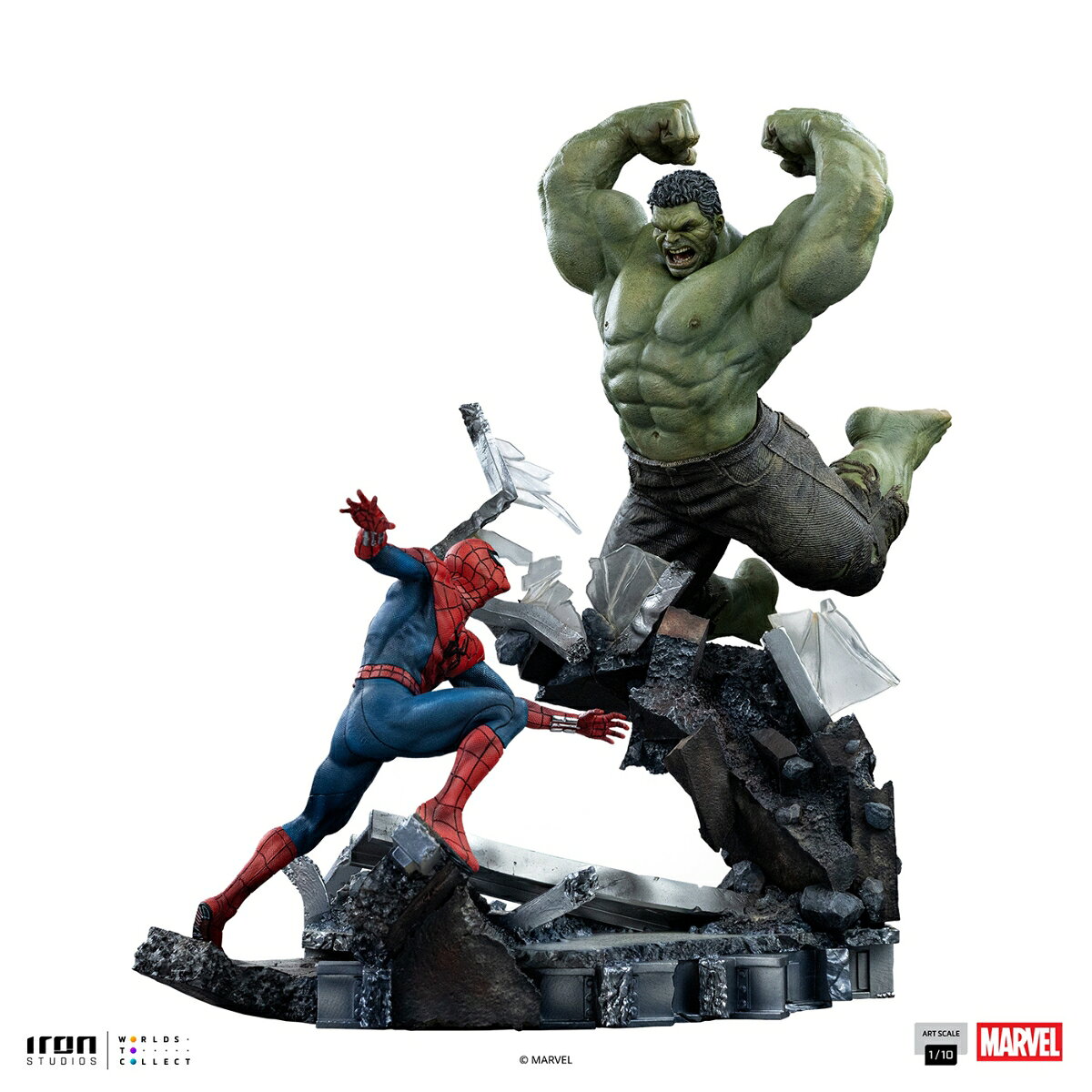 『マーベル』 【アイアン・スタジオ スタチュー】 「アートスケール」 1/10スケール スパイダーマン vs ハルク［映画『スパイダーマン：ブランド・ニュー・デイ』］ (フィギュア)【クレジットカード決済限定】