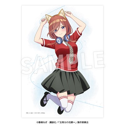 TVスペシャルアニメ「五等分の花嫁＊」キャンバスアート　三玖（けもみみコーデで踊ってみた！）