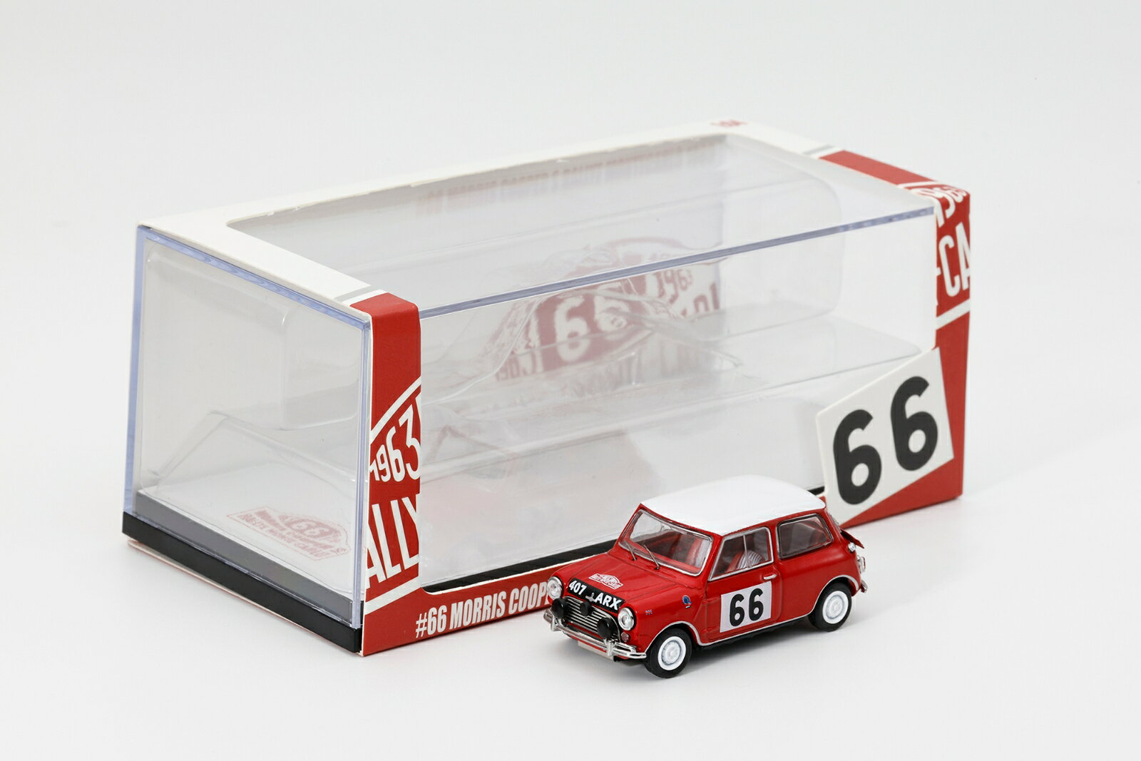 ゲインコーププロダクツ 1/64 Mini Cooper #66レッド 【KS078-658】 (ミニカー)
