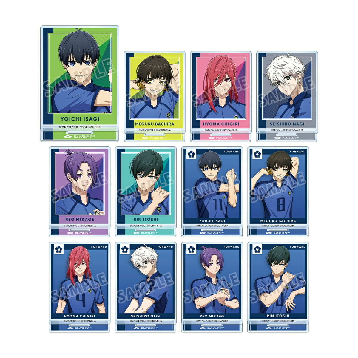 TVアニメ『ブルーロック』 描き下ろしイラスト 試合前の準備中ver. トレーディングアクリルスタンド(単位/BOX)【グッズ】