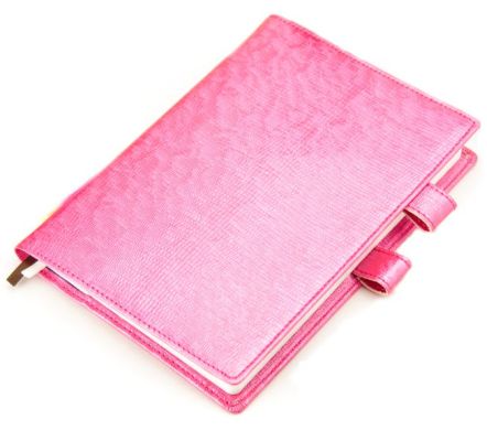 ディスカヴァーーオリジナル手帳カバー シャイニーチェリーピンク