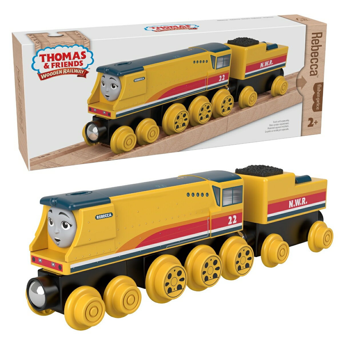 きかんしゃトーマス 木製レールシリーズ(Thomas) レベッカ  HBK14