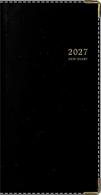 2027年 手帳 1月始まり No.73 ニューダイアリー 1 [黒]高橋書店 手帳判 ウィークリー