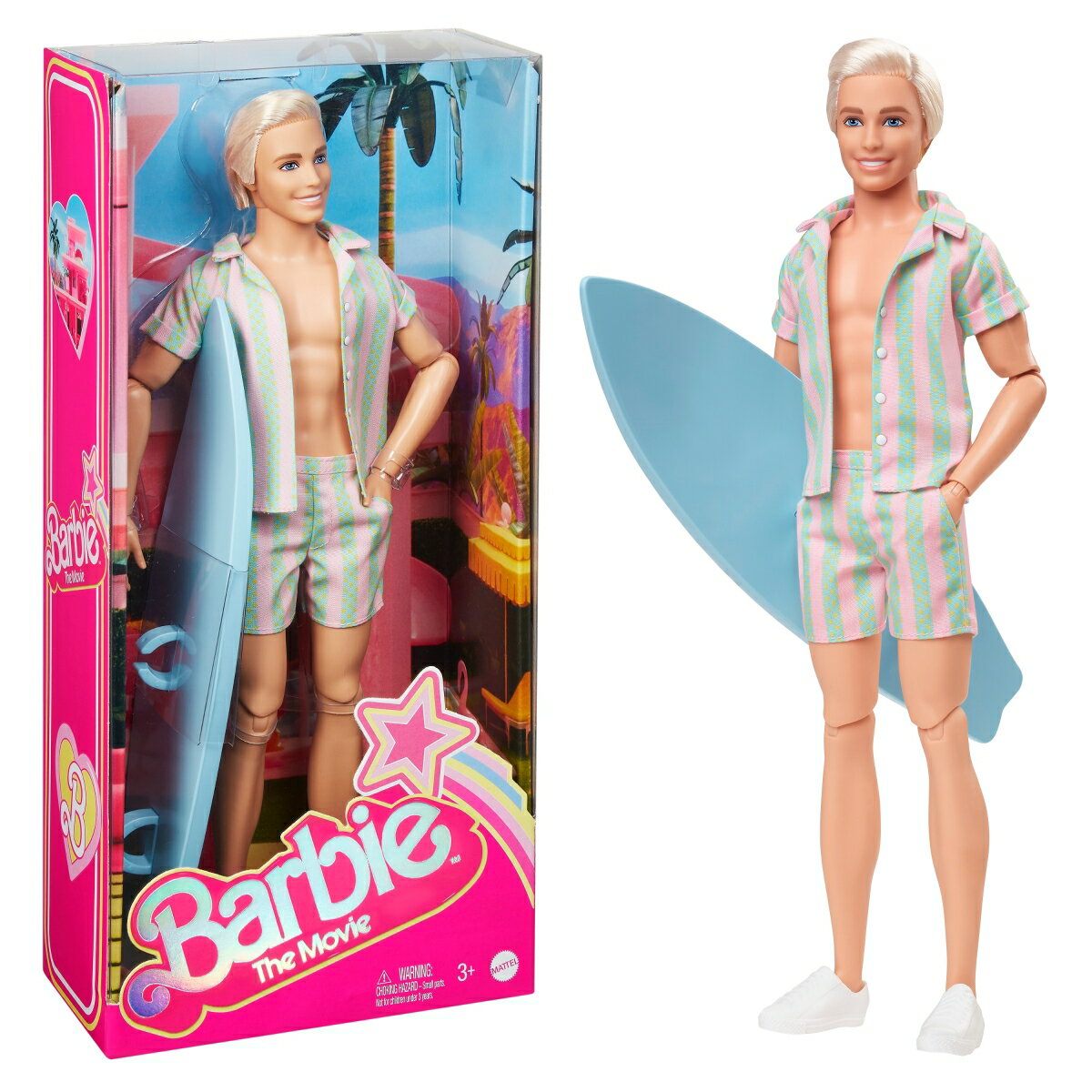 バービー（Barbie） 映画「バービー」 ケン ストライプセットアップ 【着せ替え人形・ドール】 【3才〜】 HPJ97