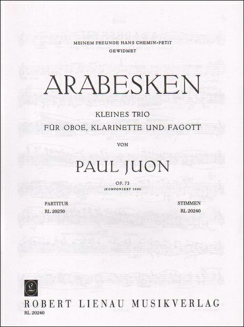 【輸入楽譜】ユオン, Paul: アラベスク Op.73: スコア [ ユオン, Paul ]