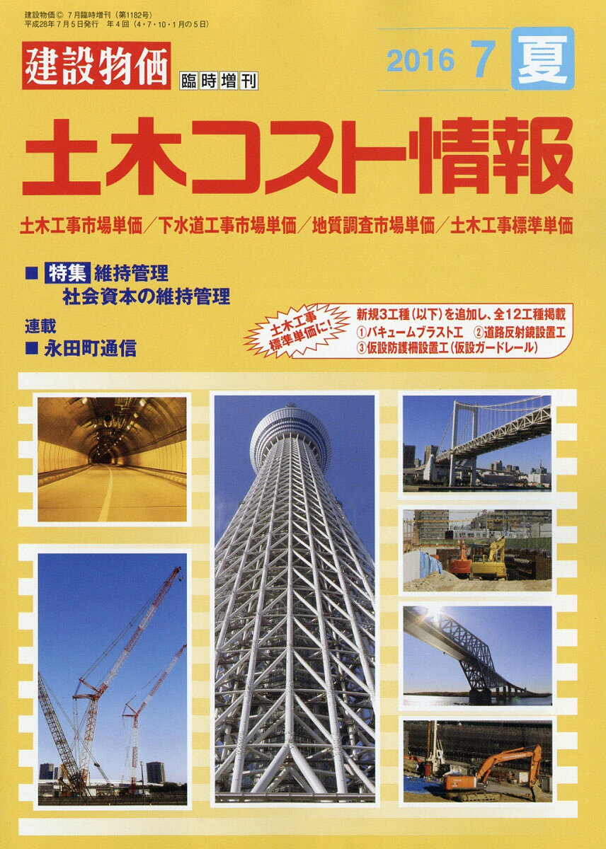 建設物価臨時増刊 土木コスト情報 2016年 07月号 [雑誌]