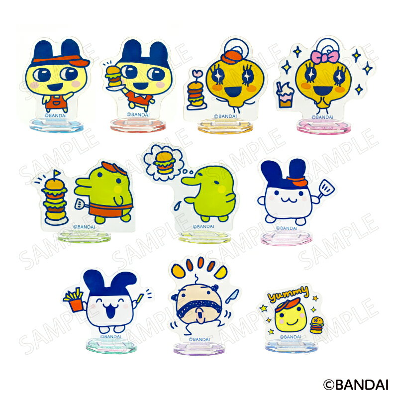 たまごっち ウェルカムバーガー ミニアクリルスタンド（BOX＝10個）