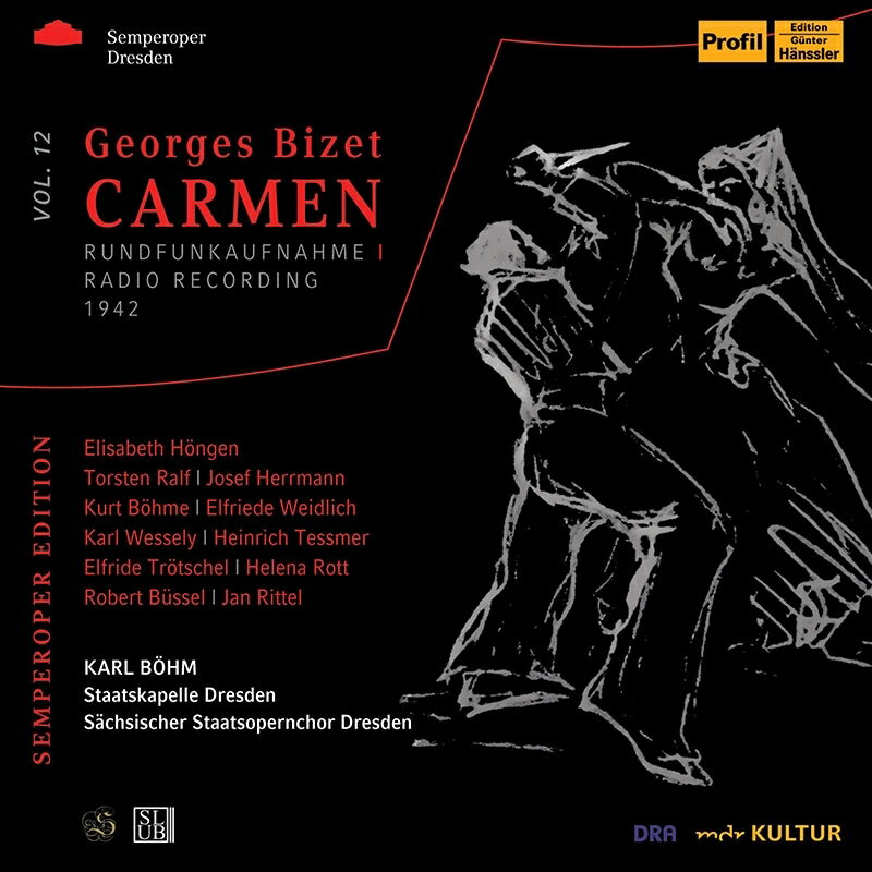 【輸入盤】『カルメン』ドイツ語版全曲　カール・ベーム＆シュターツカペレ・ドレスデン、エリーザベト・ヘンゲン、他（1942　モノラル）（3CD）（