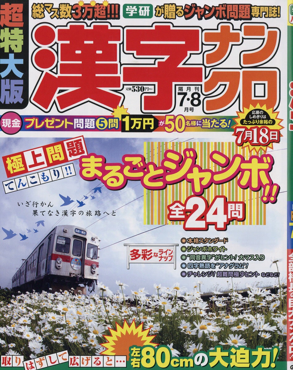 超特大版 漢字ナンクロ 2016年 07月号 [雑誌]