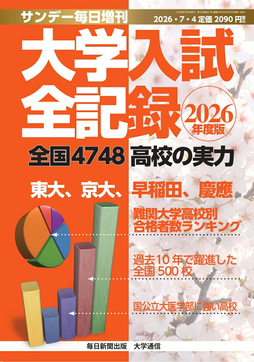 サンデー毎日増刊 2026年度版 大学入試全記録 2026年 7/4号 [雑誌]