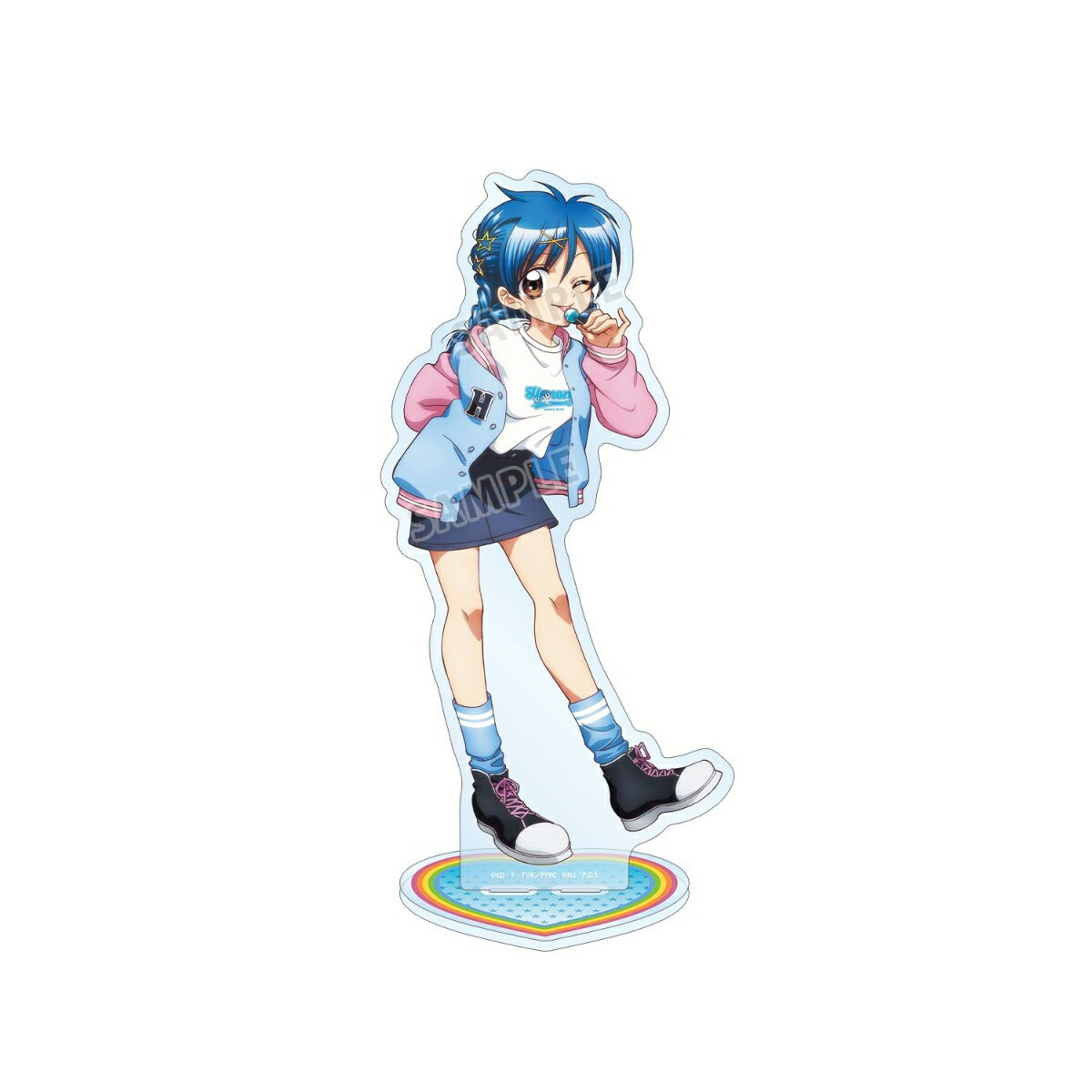 アニメ「ぴちぴちピッチ」ANGEL BLUEコラボ 描き下ろし 宝生 波音 特大アクリルスタンド ver.B