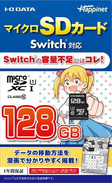 マイクロSDカードSwitch対応128GB