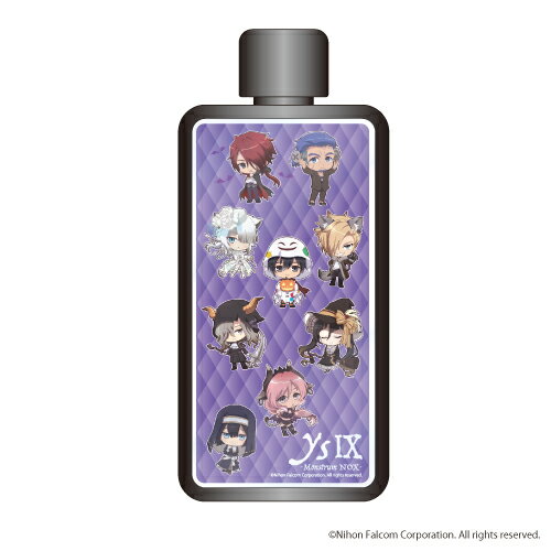 フレームスクエアボトル「イース9」01/ハロウィンver.集合デザイン(ミニキャラ)【グッズ】